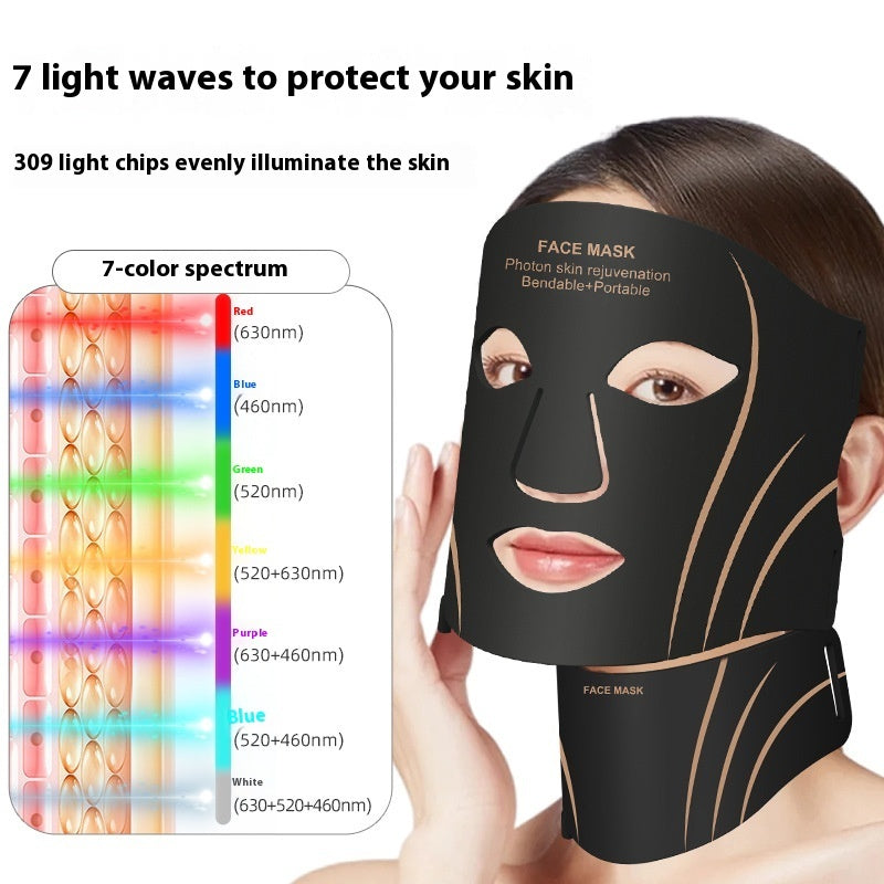 Silicone LED Face Mask for Youthful Glow